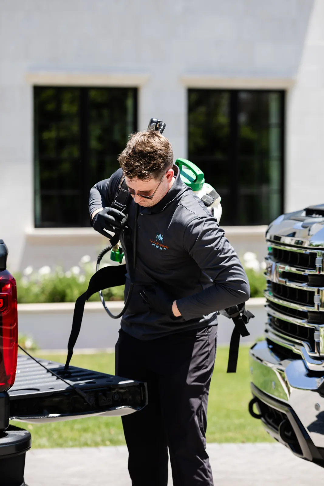 Preparing equipment for bed bug treatment at an Arizona home